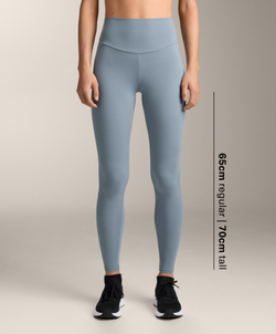 OYSHO Легинсы длиной до щиколотки Comfortlux с высокой посадкой, серо-голубой