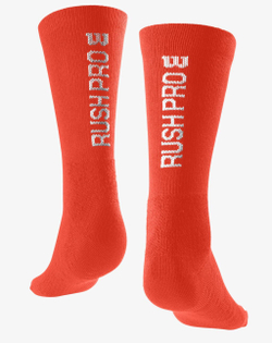 Теннисные носки Wilson Men's Rush Pro Crew Sock 1P - fiesta/white