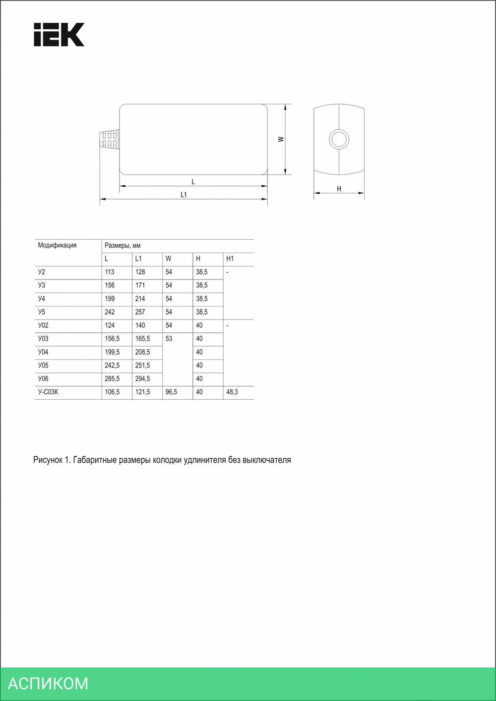 Удлинитель IEK У03 (WYP10-16-03-05-Z-N)