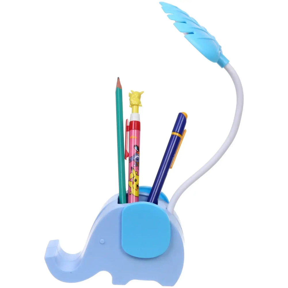 Настольная лампа «Sweet - Слоненок» 13*7*12.5 см LED с подстаканником, USB 0.6-3W, Голубой