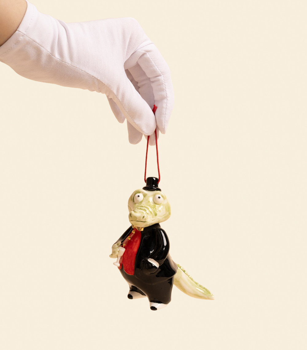 Ёлочная игрушка – Мистер Крокодил | Александра Маврина