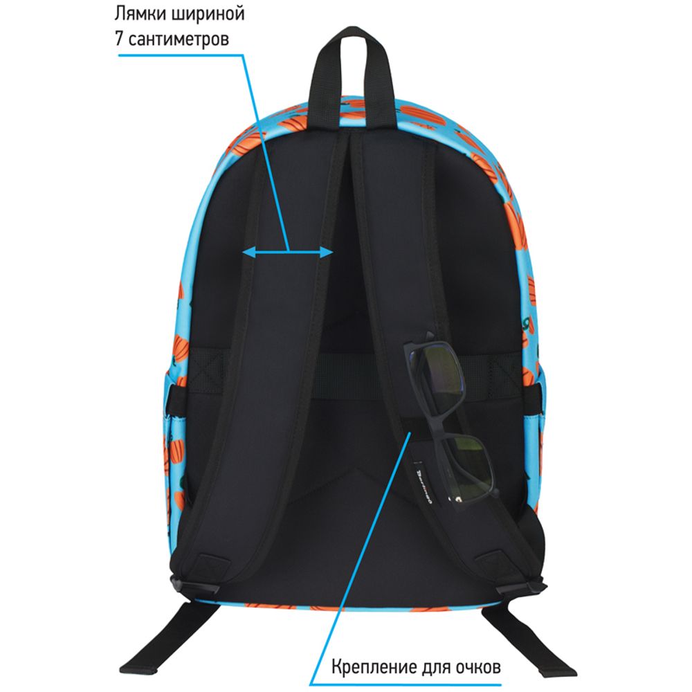Рюкзак Berlingo Casual Pumpkin 39,5*27*13см, 500 гр., 1отд. 3карм, уплотненная спинка