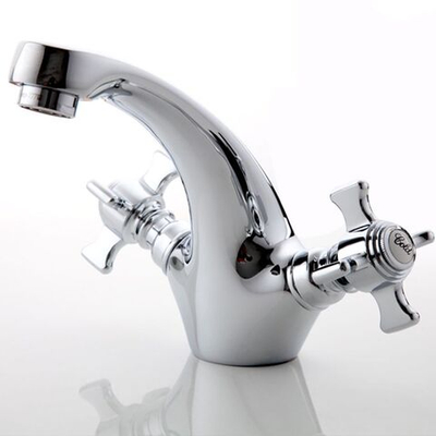 Смеситель для раковины, Frap, корот изл, с кран-буксой, хром, F1024