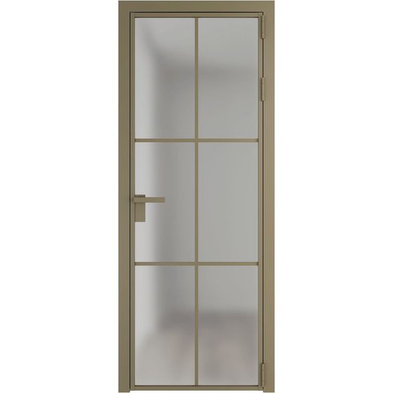 Алюминиевая дверь 4AG шампань остеклённая
