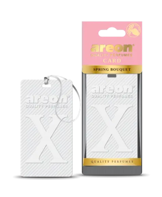 Ароматизатор полимерный подвесной Areon CARD X (Spring Bouquet/Цветочный букет) ЧЗБ