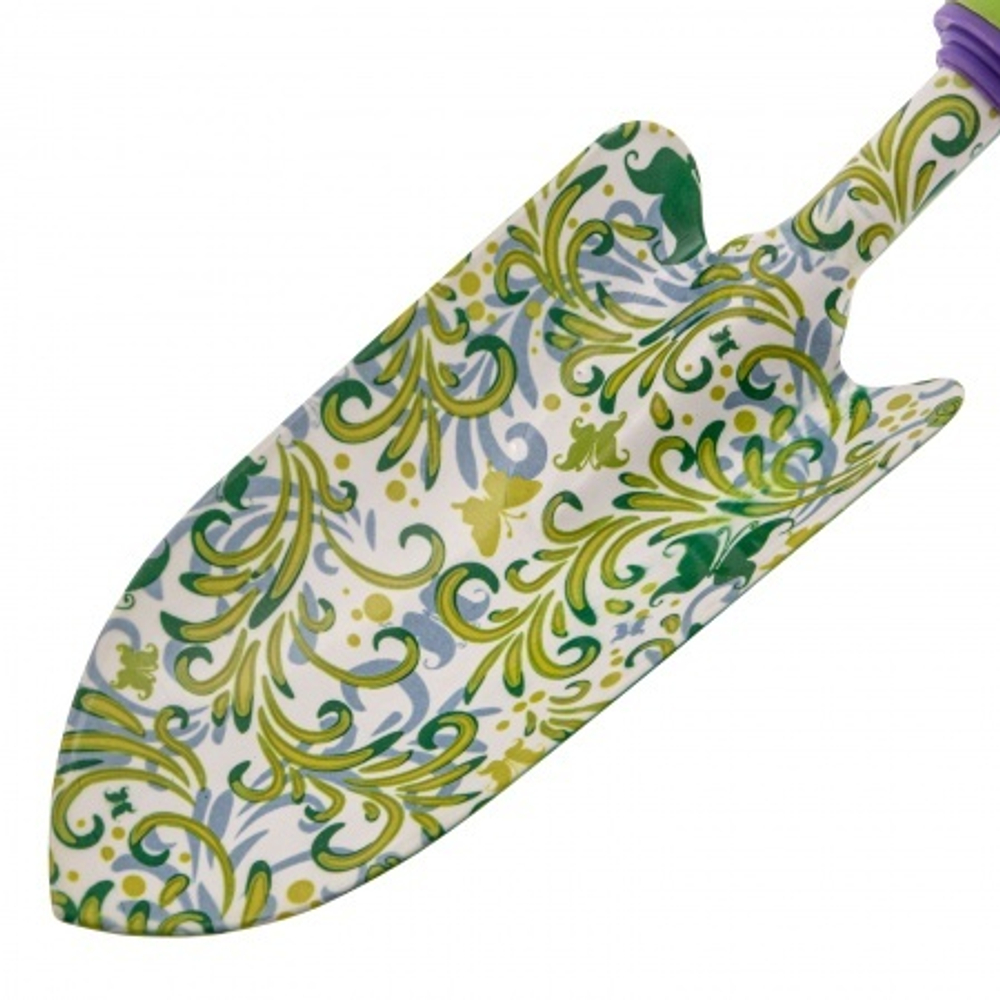 СОВОК ПОСАДОЧНЫЙ PALISAD FLOWER GREEN ШИРОКИЙ 80Х330ММ ПЛАСТИК/РУКОЯТКА 62036