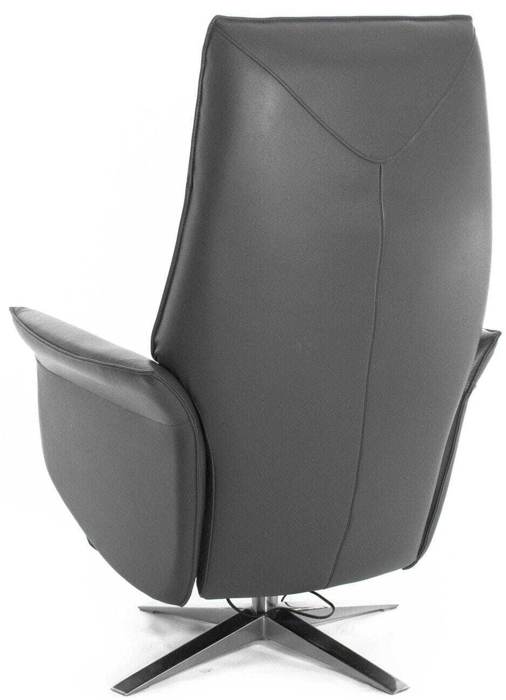 Кресло реклайнер Relax LOTUS ELECTRO NEW 4092D, натуральная кожа, (088 IRON GREY)