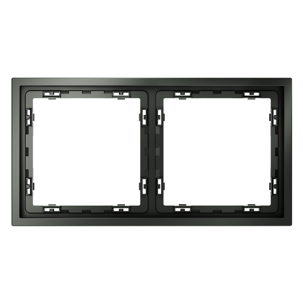 Рамка пластиковая на 2 поста, (титан) Voltum S70 VLS100206