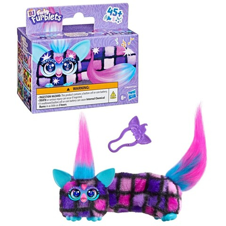Hasbro Furby DJ Furblets - растягивающийся интерактивный талисман Dis-Co-Dazz G1780
