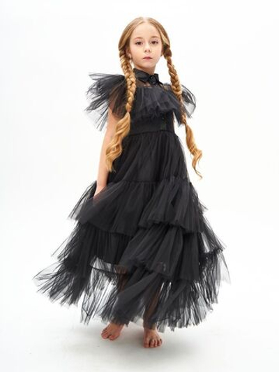 Платье Wednesday Addams Уэнсдэй Адамс на Хэллоуин в пол