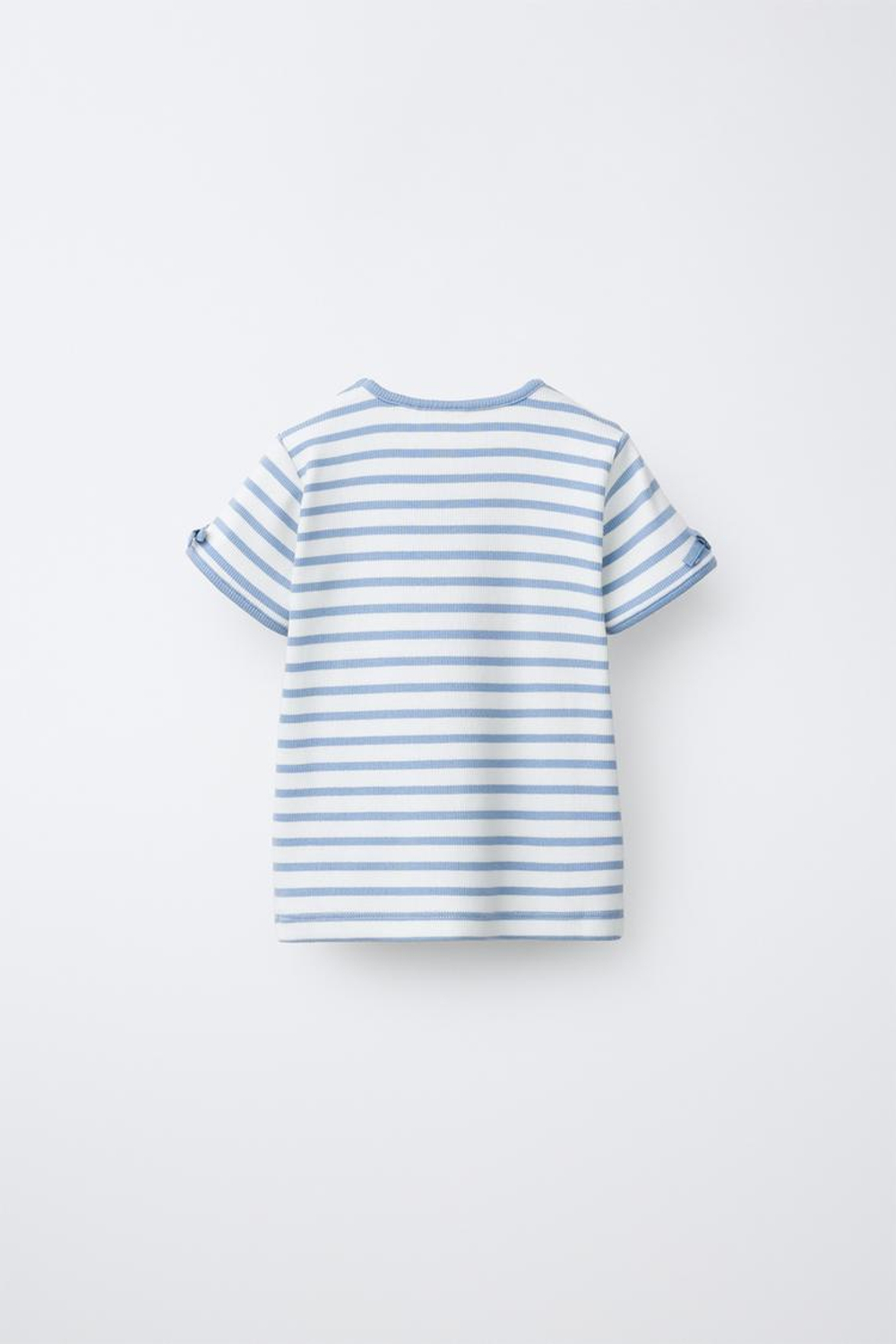 ZARA ФУТБОЛКА В РУБЧИК С БАНТАМИ, ПОЛОСКИ