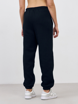 Брюки женские с начесом (черный)