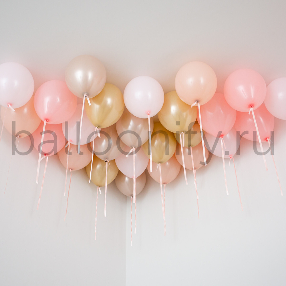 Шары россыпью "Розовая карамель"