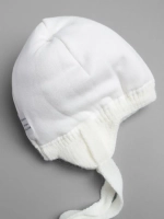 Шапка для девочки зимняя с помпонами на завязках