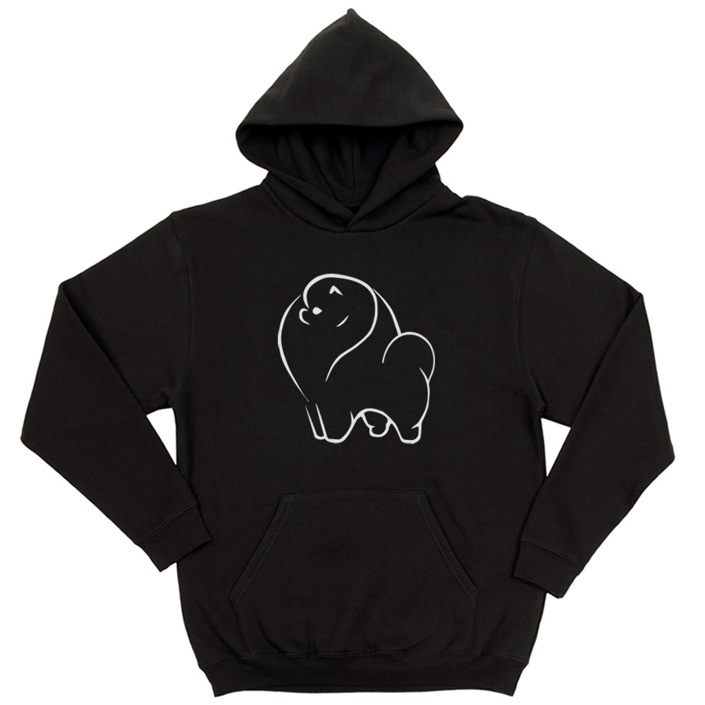 Толстовка "Шпиц - силуэт"