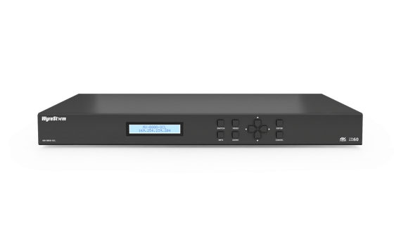 Wyrestorm MX-0808-SCL - бесподрывный матричный коммутатор 8х8 с USB-C входом (питание до 60 Вт), HDMI 2.0 и USB 3.0. Поддержка 4K UHD @ 60Гц RGB 4:4:4 (18 Гб/c), де-эмбендинг аудио. Управление: LAN, RS-232,