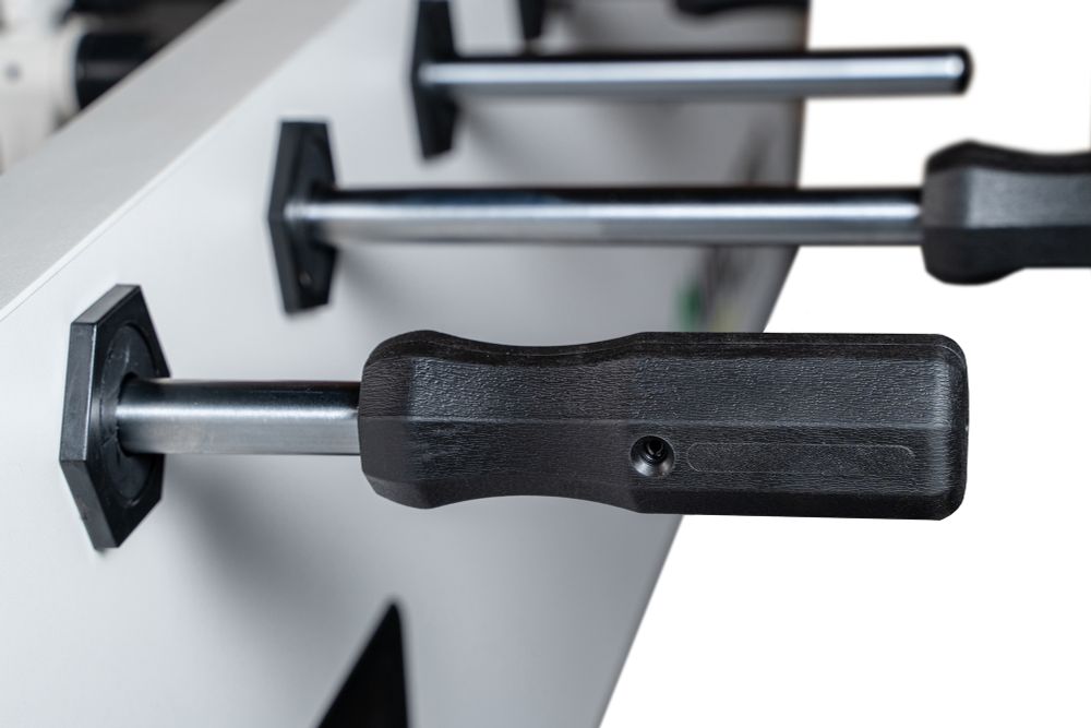 Игровой стол - футбол "NineStar Iron Pro ITSF Grey" (144х75,5х90)_D3