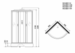 Душевая кабина Niagara Classic NG-6501-14 90x90