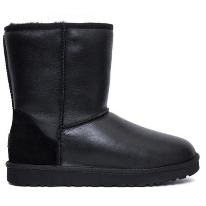 UGG Classic Short Metallic Black