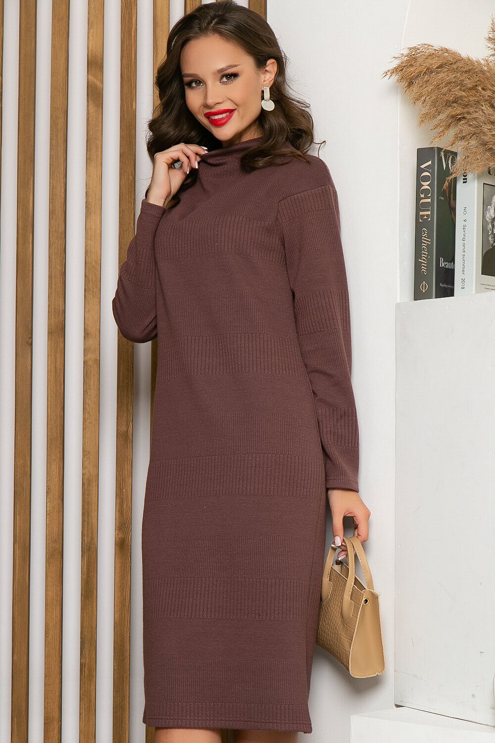 Платье "Дора" (красное дерево) П4524 LT Collection