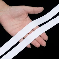 Резинка отделочная белая 20 мм  (цв. 001), 530/20