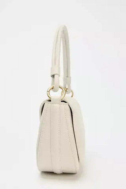 ZARA СУМКА ОВАЛЬНОЙ ФОРМЫ С ПЛЕЧЕВЫМ РЕМНЕМ, ЭКРЮ