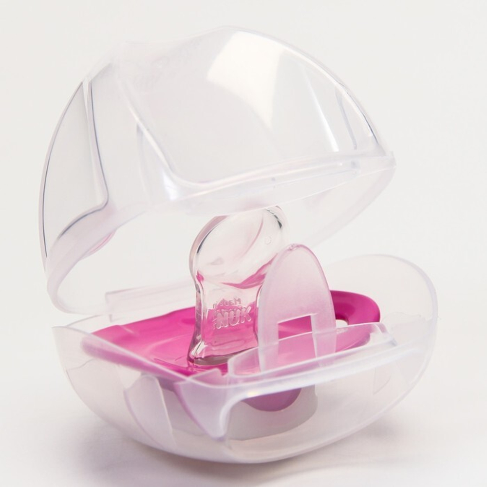 7454833 Соска-пустышка ортодон., силикон, от 0 мес., NIGHT&DAY, в контейнере «Мышка»