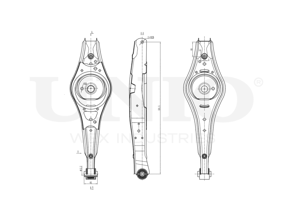Рычаг подвески поперечный передний нижний UNIO SSP-40125