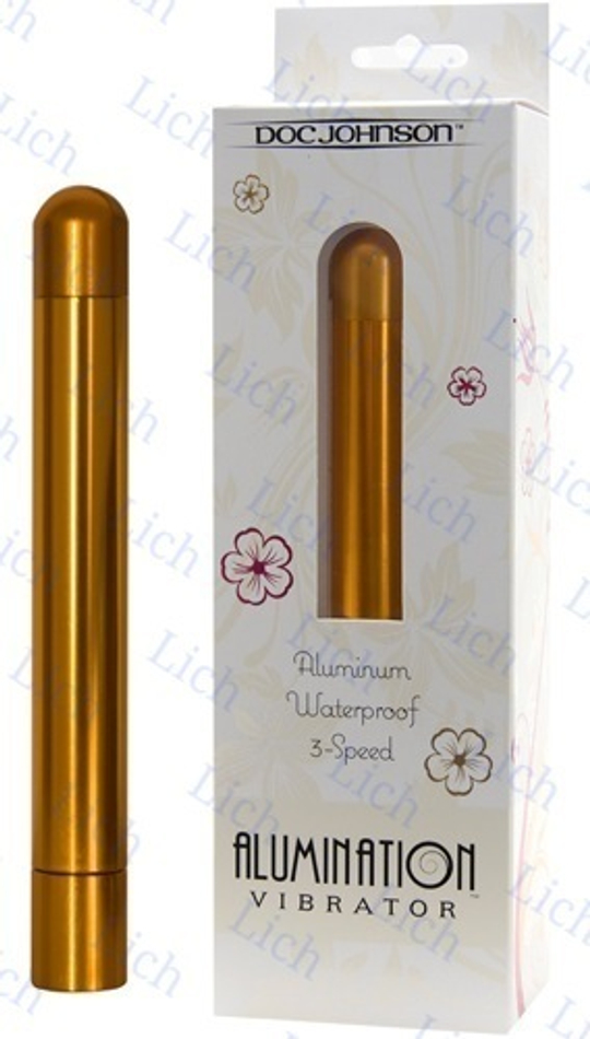 Золотой вибратор из алюминия ALUMINATION