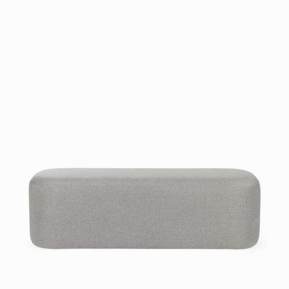 Пуф Pawai Low 120х38 см, светло-серый