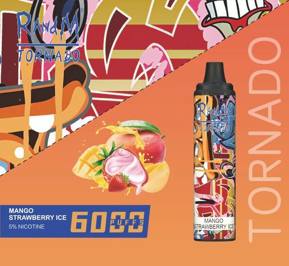 RANDM Tornado - Mango Strawberry Ice (6000)