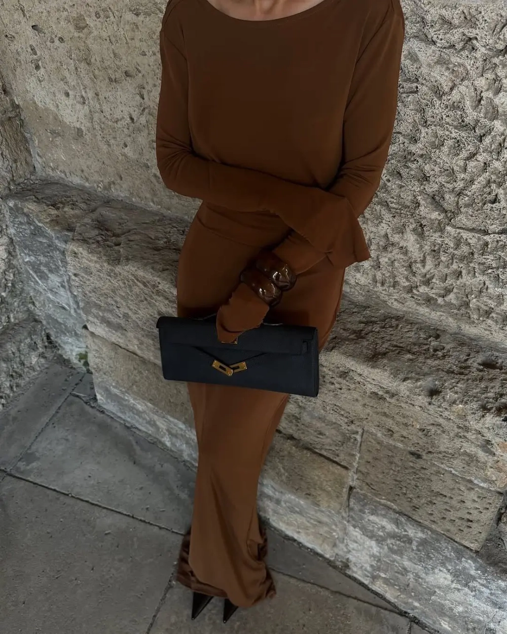 Платье Sunset maxi, Коричневый