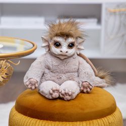 Игрушка мягкая Дракон Бэби Мистик Светло-коричневый