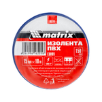 Изолента ПВХ, 15 мм х 10 м, синяя, 150 мкм Matrix 88770