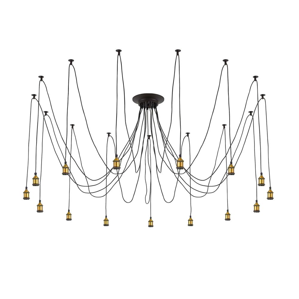 Citilux Эдисон CL451151 Люстра паук Венге Бронза