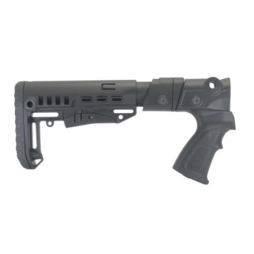 Пластиковый приклад МР-155, МР-135, DLG Tactical. Черный