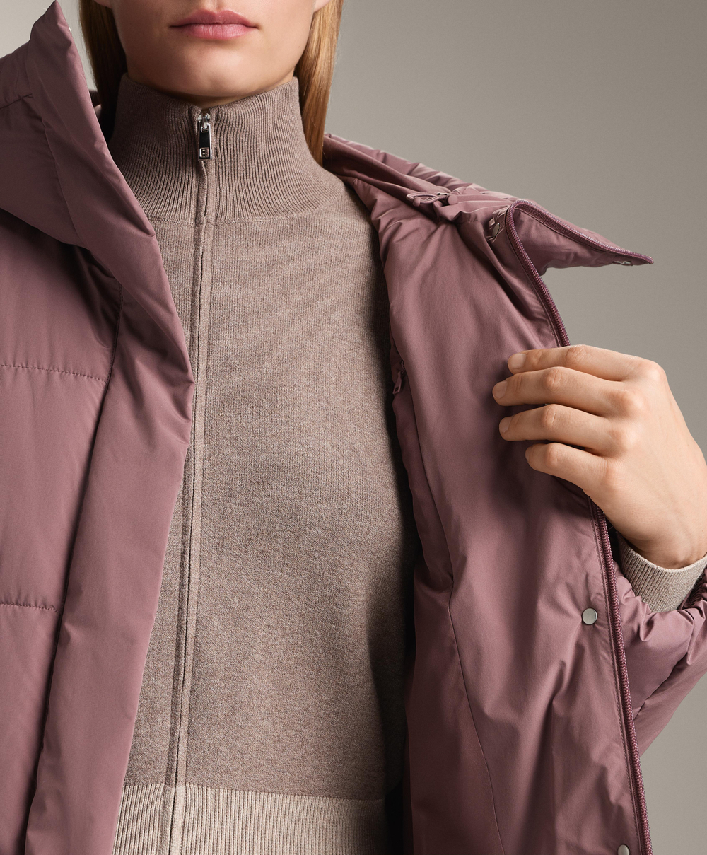 Oysho Водоотталкивающая утепленная куртка Primaloft®, фиолетово-розовый