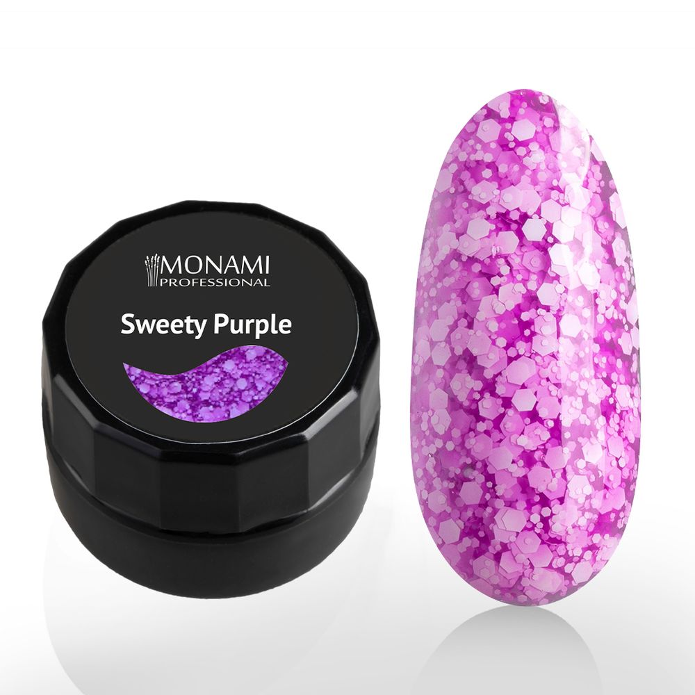 Monami, Гель-лак Sweety Purple, 5 г