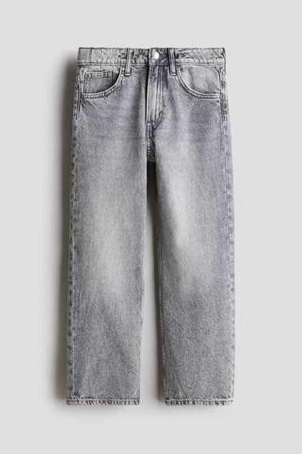 H&M Джинсы свободного кроя, светло-серый