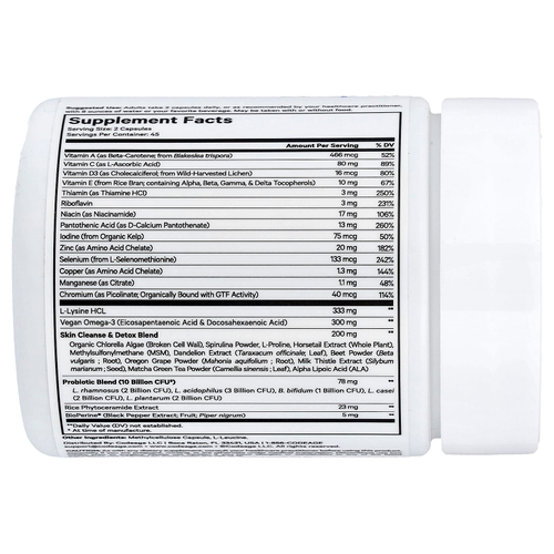 Codeage, Clearface Vitamins +, 90 растительных капсул