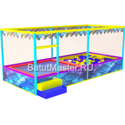 Батутная арена "Голограмма" 5x2,5x2,7 м