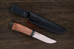 Нож туристический АиР Робинзон-2, клинок 100мм, сталь 100Х13М, рукоять орех