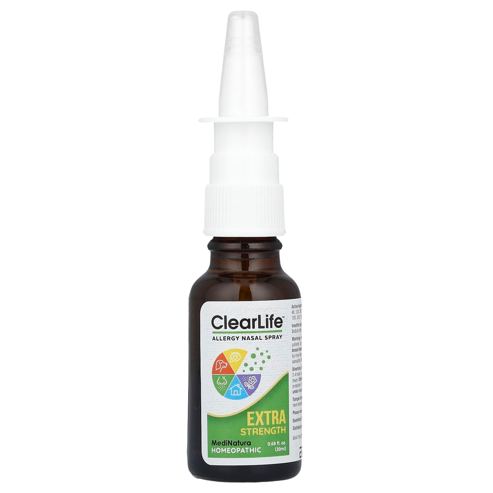 MediNatura, ClearLife ™, спрей для носа от аллергии, усиленного действия, 20 мл (0,68 жидк. унц.)