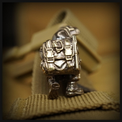 Бусина "Сталкер.Метро" для темляков или браслетов , латунь