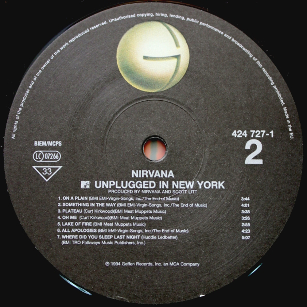 Nirvana / MTV Unplugged In New York (LP)