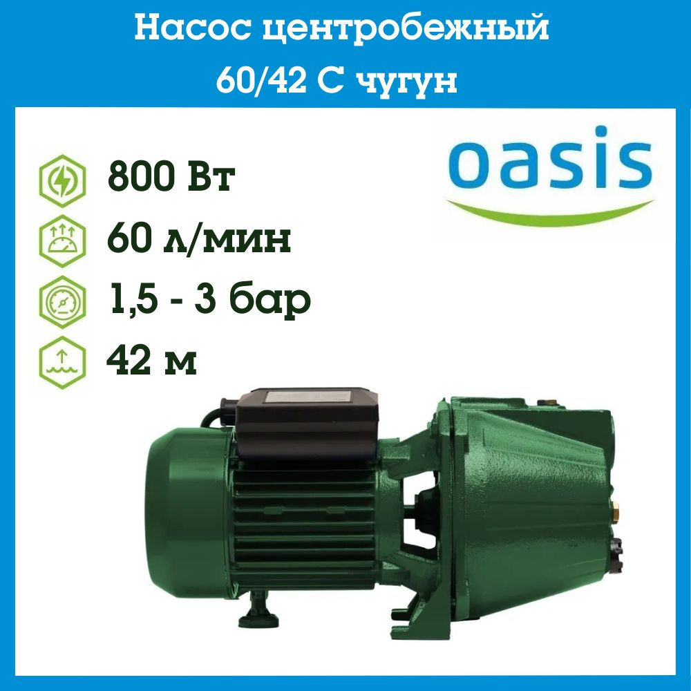 Насос центробежный 60/42 C чугун Oasis