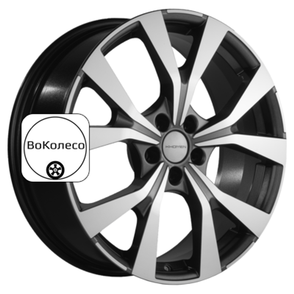7x19/5x114,3 ET45 D60,1 KHW1906 (Changan CS85 Coupe) Gray-FP Khomen Wheels