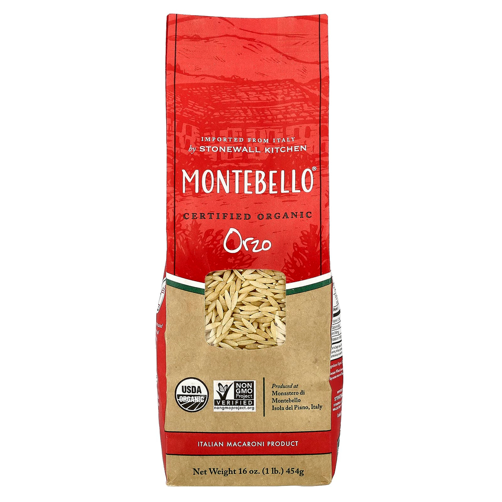 Montebello, Organic Orzo, 16 oz (454 g)