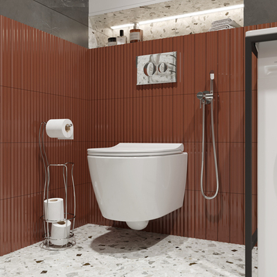 Стойка DIWO Смоленск П16070 для туалета, напольная, хром