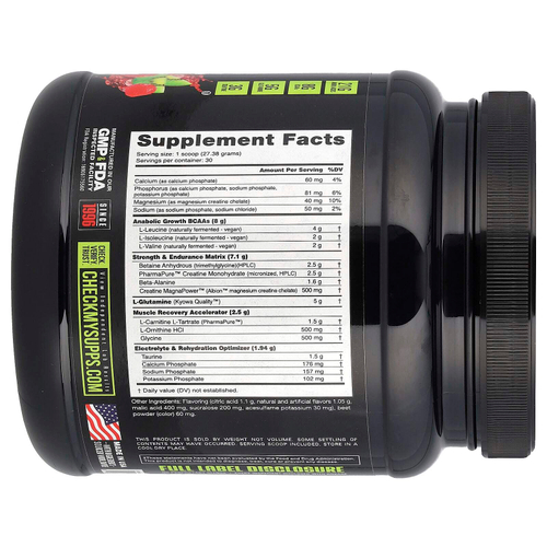 NutraBio, Reload Recovery Matrix, киви и клубника, 821 г (1,81 фунта)